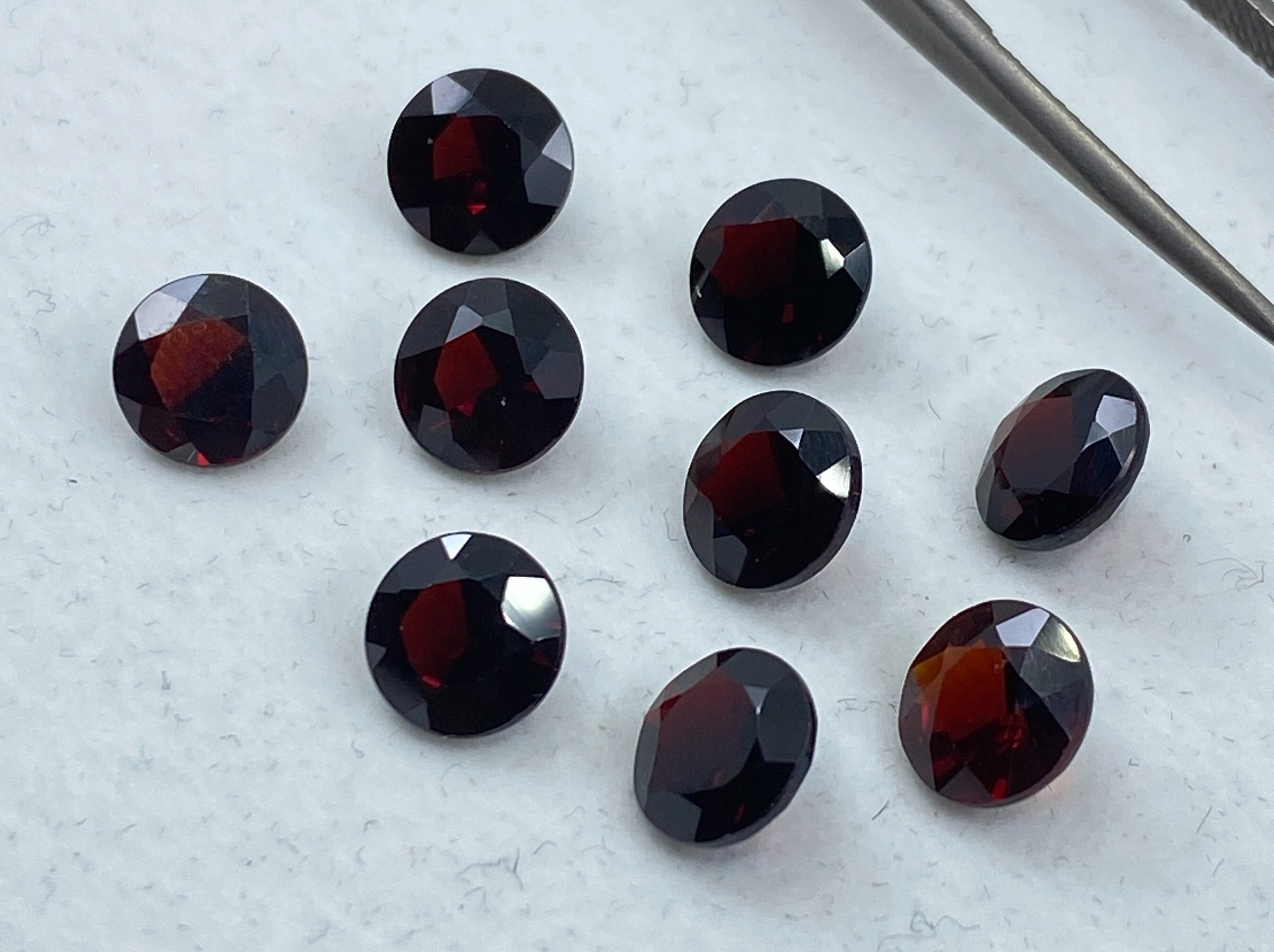 il fullxfull.3207642779 75l8 scaled Garnet (Thai) Faceted Round Shape Loose Gemstones in Assorted Sizes from 1mm to 12mm for Jewellery Making