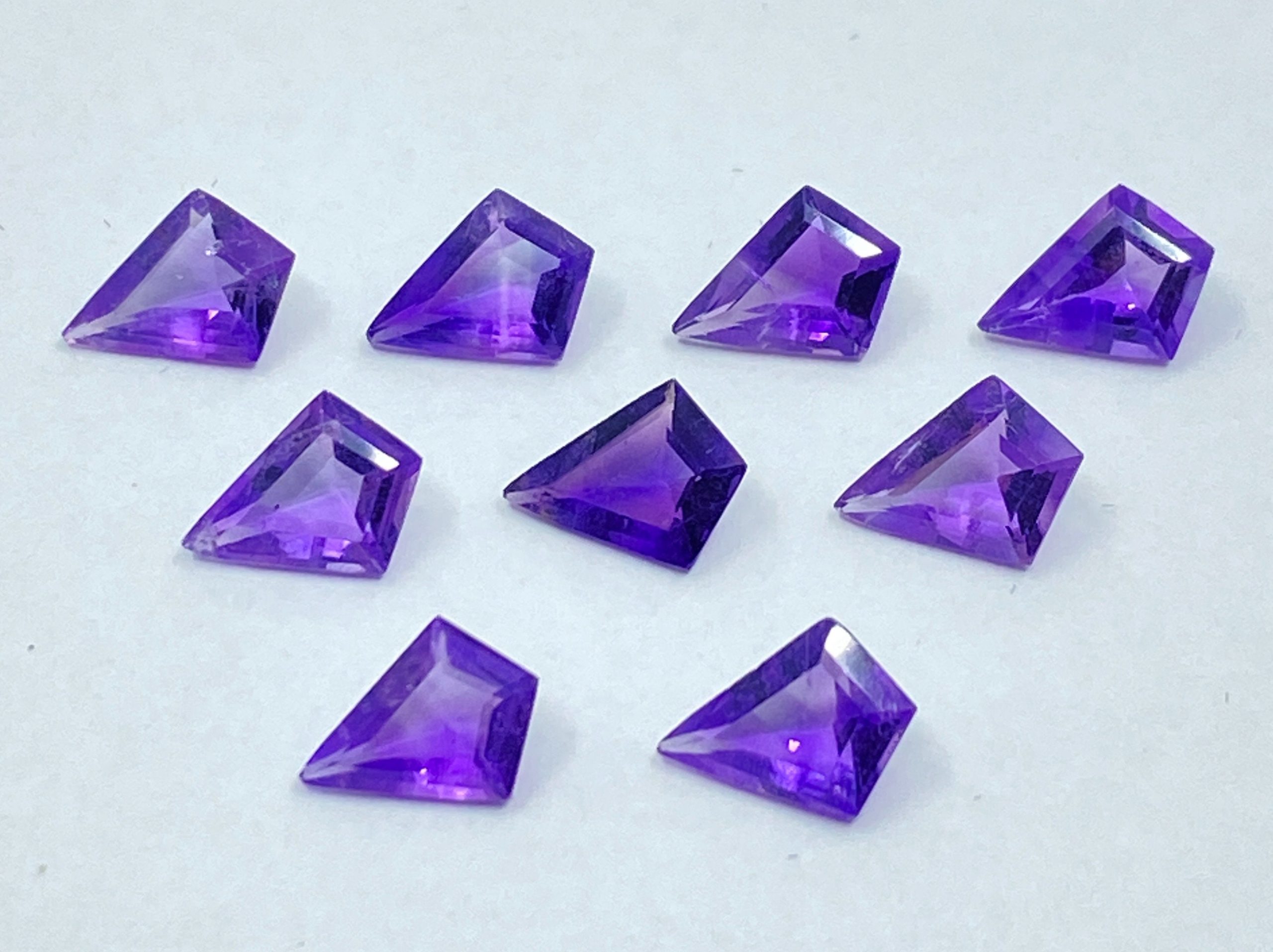 il fullxfull.3208884673 srqp scaled Amethyst (African) Faceted Kite Shape Loose Gemstones First Quality in 8x6mm For Jewellery Making