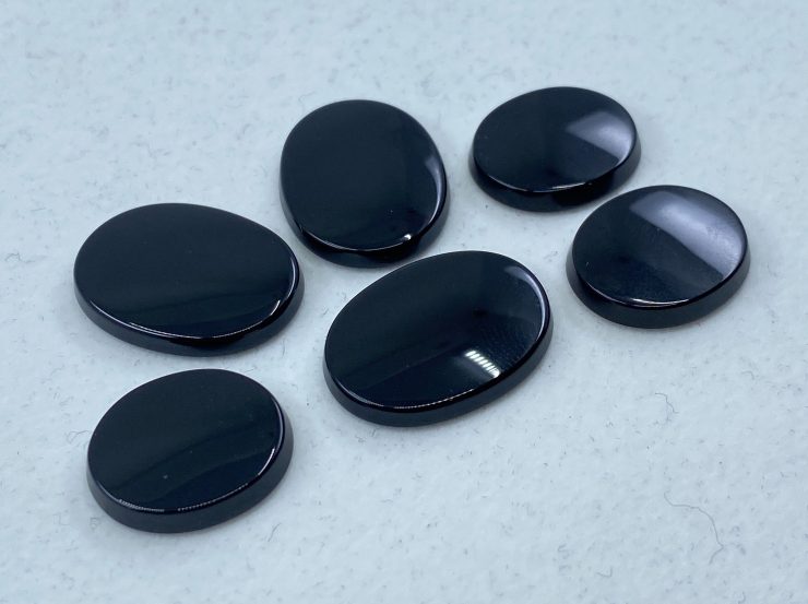 il fullxfull.3209261317 eebj scaled Black Onyx Single Bevel Buff Top (SBBT) Oval Shape Loose Gemstones in Sizes Ranging from 6x4mm to 25x18mm forJewellery Making