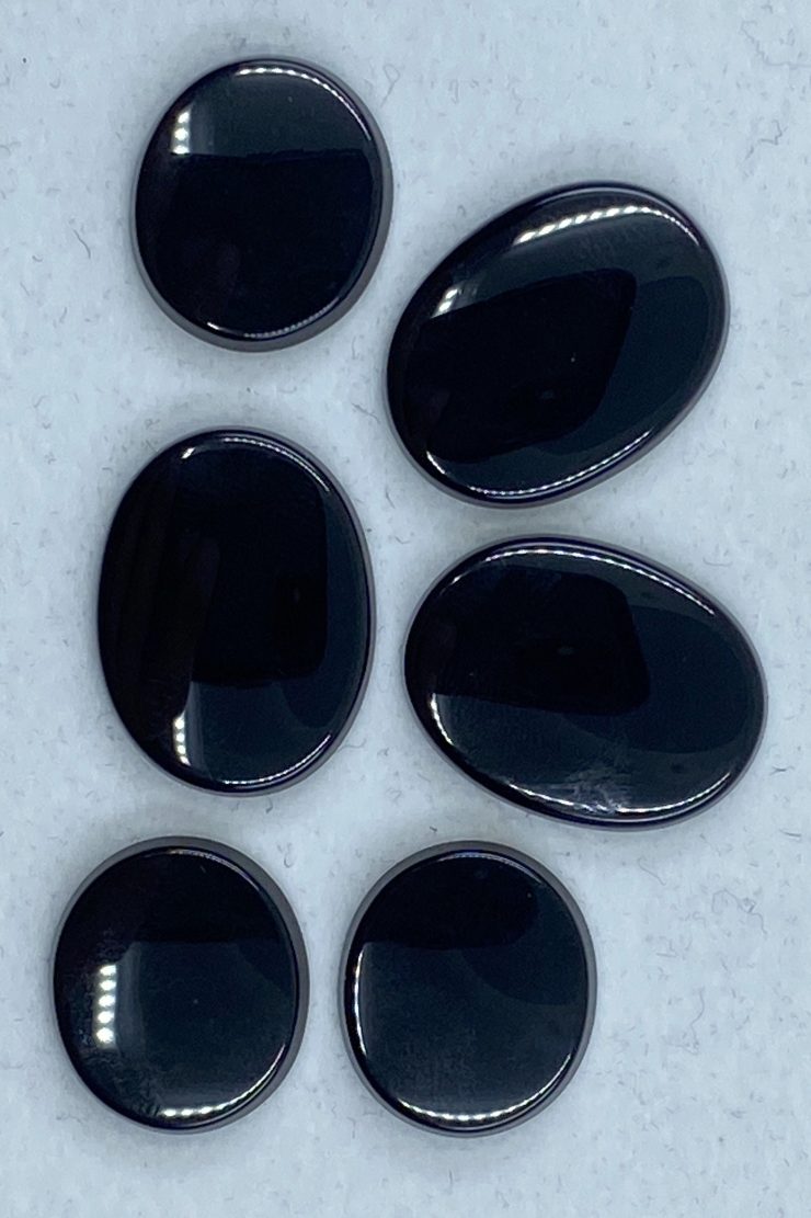 il fullxfull.3209261771 b7wf scaled Black Onyx Single Bevel Buff Top (SBBT) Oval Shape Loose Gemstones in Sizes Ranging from 6x4mm to 25x18mm forJewellery Making