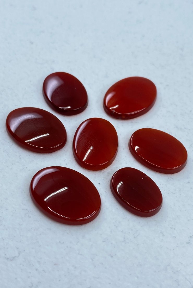 il fullxfull.3209280537 mois scaled Carnelian Single Bevel Buff Top (SBBT) Oval Shape Loose Gemstones in Sizes from 6x4mm to 20x15mm for Jewellery Making