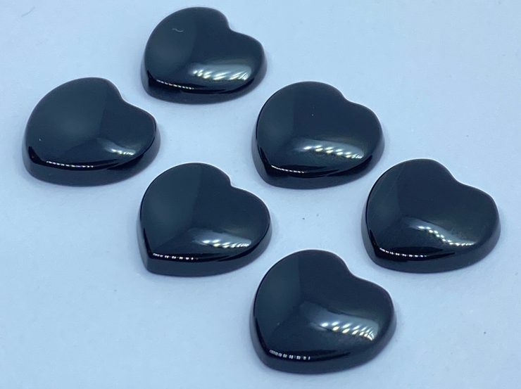 il fullxfull.3216679964 769e scaled Black Onyx Single Bevel Buff Top (SBBT) Heart Shape Loose Gemstones in Assorted Sizes Ranging From 4mm To 10mm