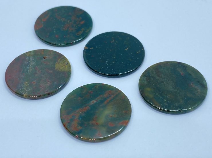 il fullxfull.3216713018 dpd2 scaled Flat Bloodstone Loose Gemstone Coins In 16.5mm, 19.3mm, 22mm For Jewellery Making & Coin-Inspired Jewellery