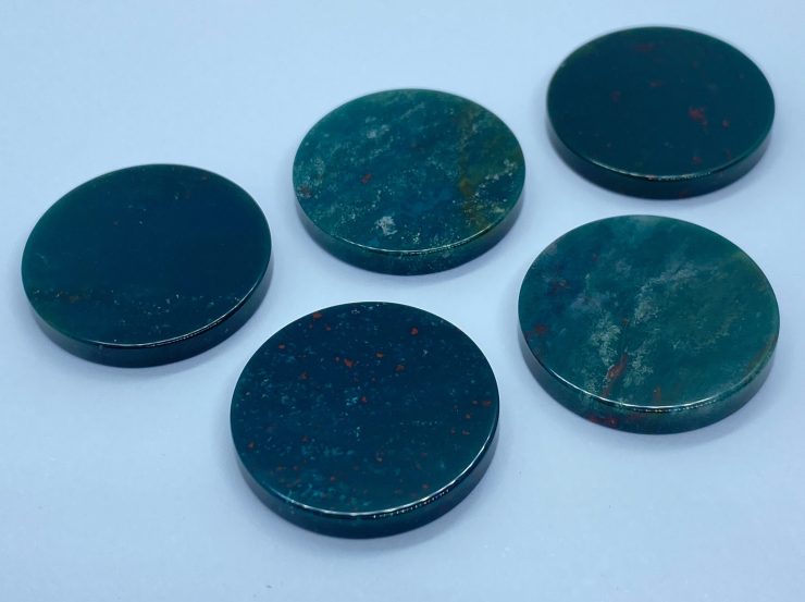 il fullxfull.3216744780 p5u4 scaled Flat Bloodstone Round Shape Straight Edge Loose Gemstone Coins in 15mm and 22mm for Jewellery Making & Coin-Inspired Jewellery