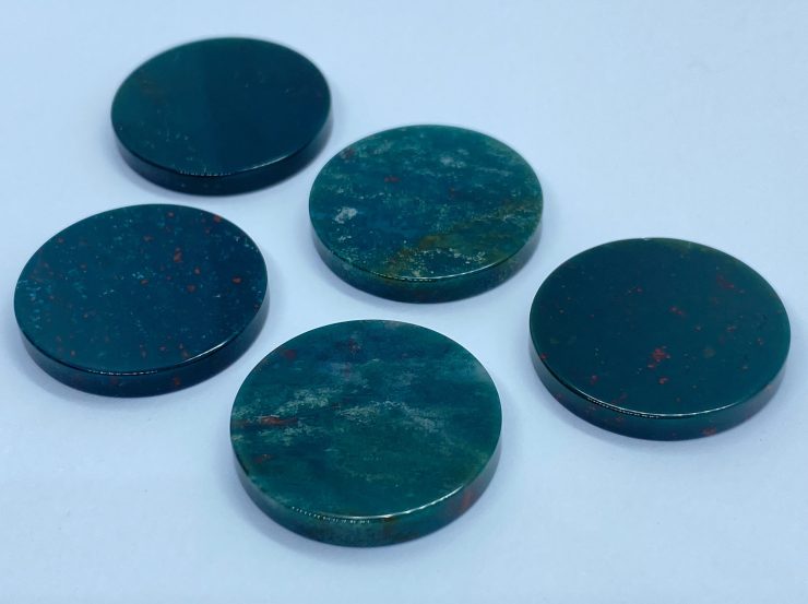 il fullxfull.3216744860 orez scaled Flat Bloodstone Round Shape Straight Edge Loose Gemstone Coins in 15mm and 22mm for Jewellery Making & Coin-Inspired Jewellery