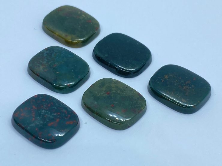 il fullxfull.3216771374 5rzy scaled Bloodstone Single Bevel Buff Top (SBBT) Antique Shape Loose Gemstones In 12x10mm & 14x10mm For Jewellery Making