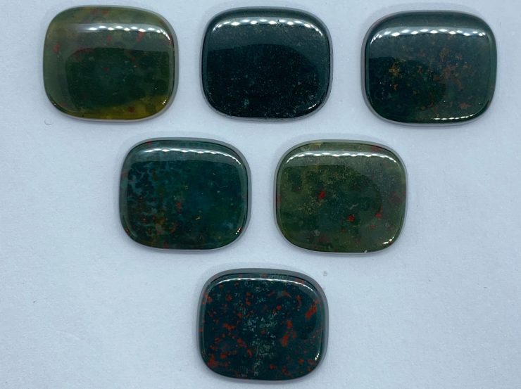 il fullxfull.3216771412 s4rl scaled Bloodstone Single Bevel Buff Top (SBBT) Antique Shape Loose Gemstones In 12x10mm & 14x10mm For Jewellery Making