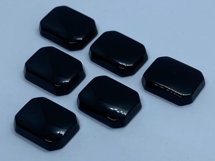 il fullxfull.3216795306 kypx scaled Black Onyx Single Bevel Buff Top (SBBT) Octagon Cut Corner Loose Gemstones in 10x8mm & 16x12mm For Jewellery Making