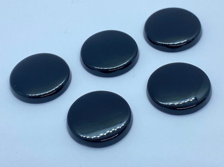 il fullxfull.3216850118 jx42 scaled Black Onyx Single Bevel Buff Top (SBBT) Round Shape Loose Gemstones In Sizes Ranging From 7mm To 16mm For Jewellery Making