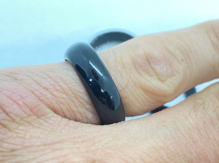 il fullxfull.3221903280 kj3f scaled Black Onyx Gothic Band Stacking Ring in a Range of Sizes for Women & Men