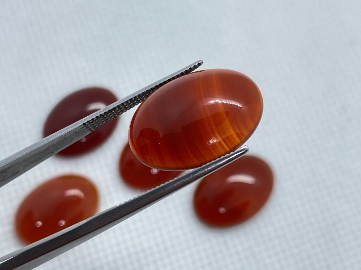 il fullxfull.3222980539 mee6 scaled Carnelian Cabochon Oval Shape Loose Gemstones in Assorted Sizes from 6x4mm to 40x30mm for Jewellery Making