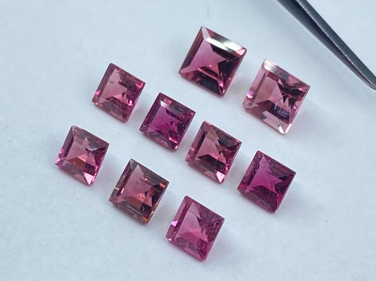 il fullxfull.3224797279 ri5n scaled Pink Tourmaline Faceted Square Shape Loose Gemstones in 3mm for Jewellery Making