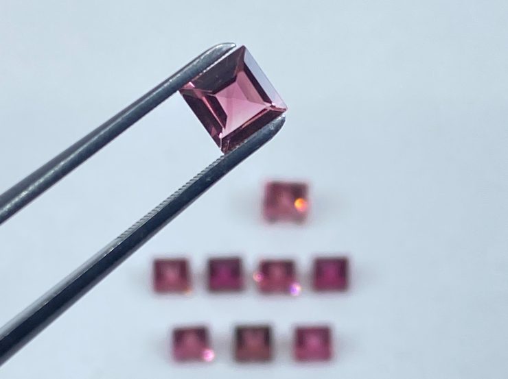 il fullxfull.3224797339 ai6o scaled Pink Tourmaline Faceted Square Shape Loose Gemstones in 3mm for Jewellery Making