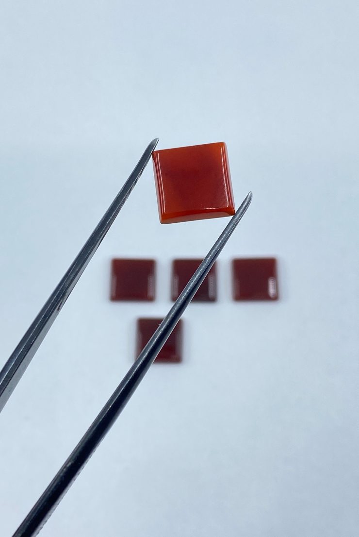 il fullxfull.3225234863 euo3 scaled Flat Red Carnelian SBBT Square Shape Gemstones in 6mm for Jewellery Making