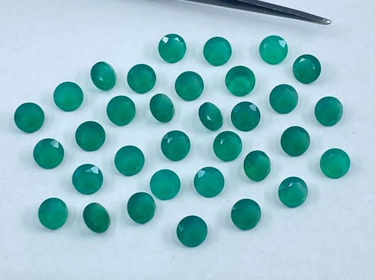 il fullxfull.3225278217 o5fe scaled Green Agate Faceted Round Shape Gemstones in Assorted Sizes from 1.25mm to 6mm for Jewellery Making