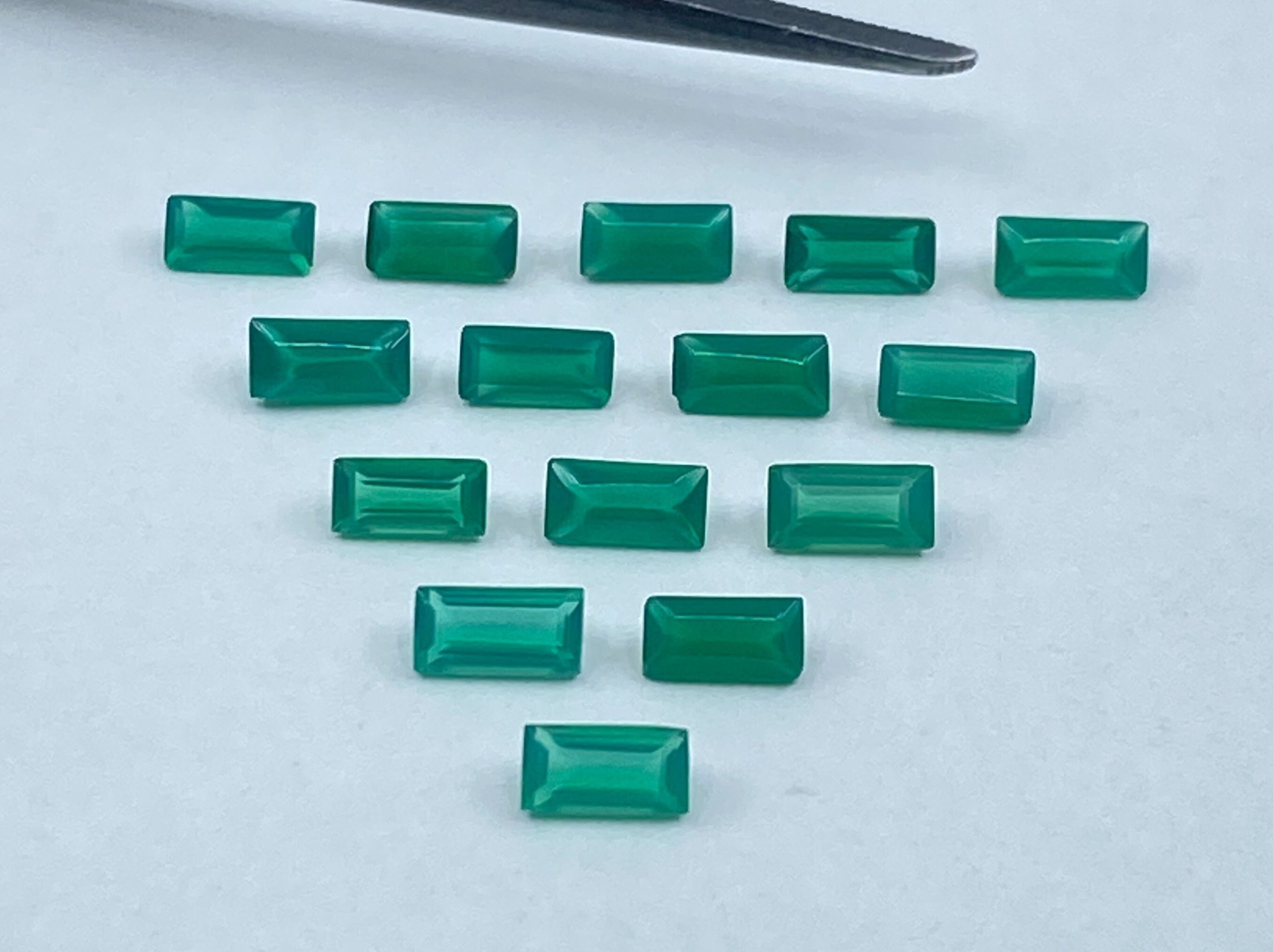 il fullxfull.3225320029 g88m scaled Faceted Green Agate Baguette Shape Gemstones in 4x2mm for Jewellery Making