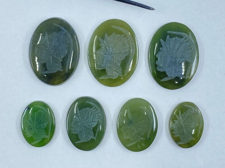 il fullxfull.3226908593 a7rv scaled Nephrite Jade Roman Soldier Head Intaglio Oval SBBT Gemstones in Assorted Sizes from 10x8mm to 20x15mm for Jewellery Making