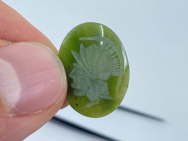 il fullxfull.3226908713 b8rg scaled Nephrite Jade Roman Soldier Head Intaglio Oval SBBT Gemstones in Assorted Sizes from 10x8mm to 20x15mm for Jewellery Making