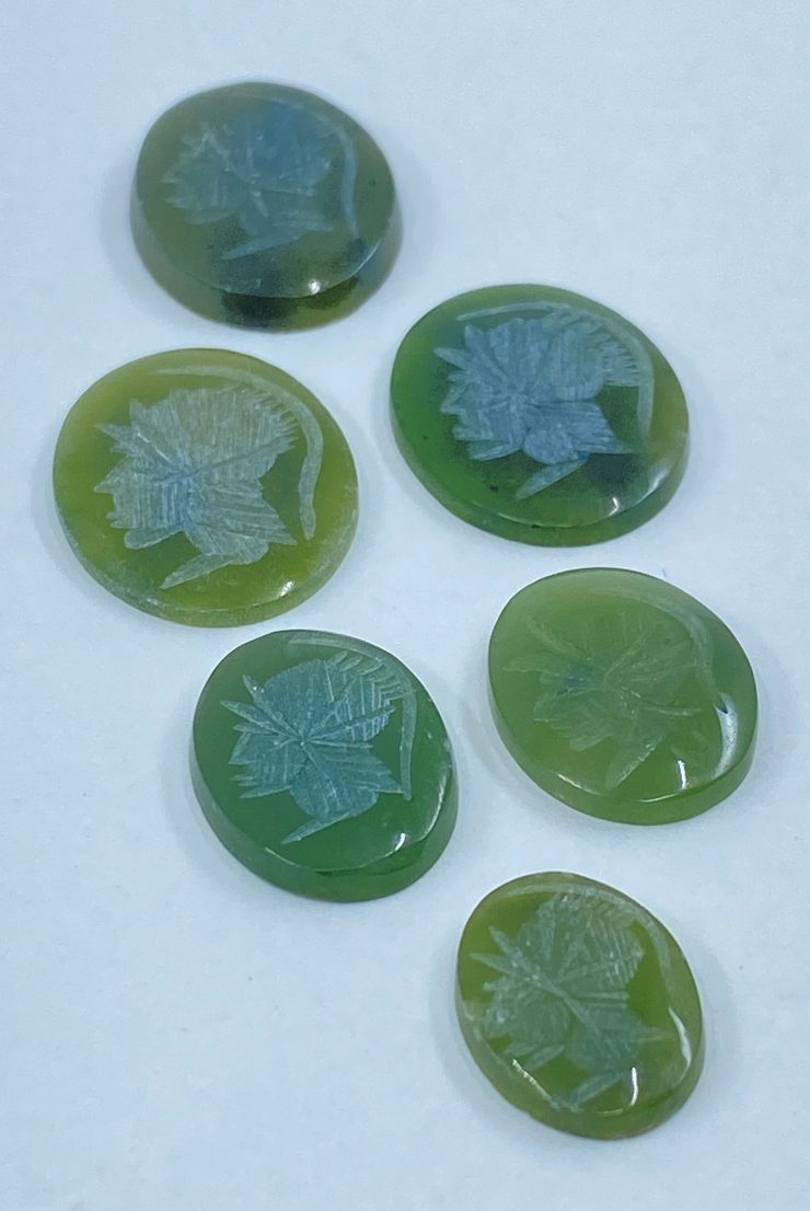 il fullxfull.3226908971 t3ce scaled Nephrite Jade Roman Soldier Head Intaglio Oval SBBT Gemstones in Assorted Sizes from 10x8mm to 20x15mm for Jewellery Making