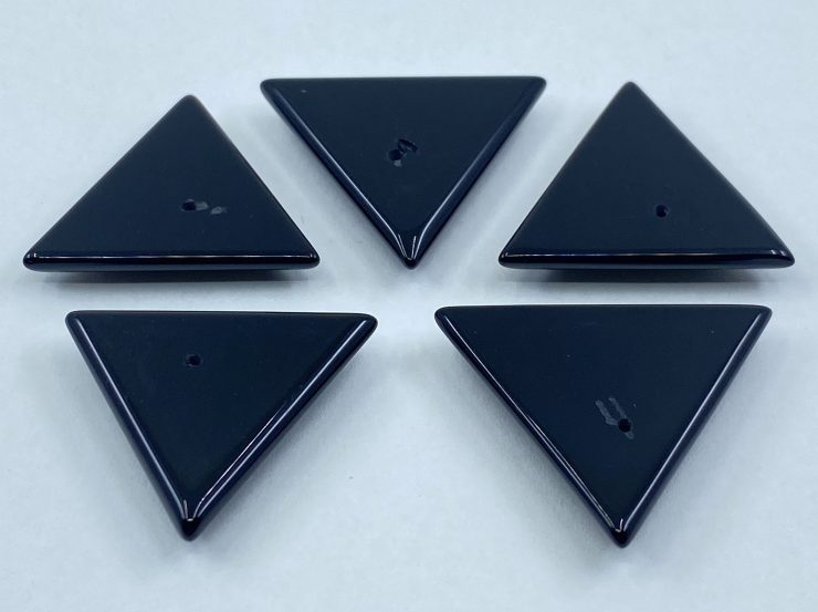 il fullxfull.3227378639 7z4n scaled Black Onyx Fancy Triangle Back Drilled Cabochon Gemstones in 24mm for Jewellery Making