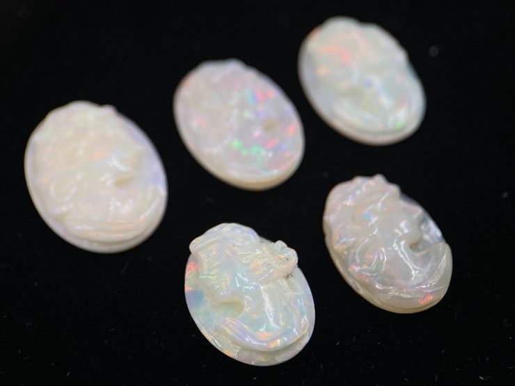 il fullxfull.3240856783 dw4x scaled Opal (Australia) Hand Carved Lady Head Oval Gemstones in Sizes from 10x8mm to 18x13mm for Jewellery Making