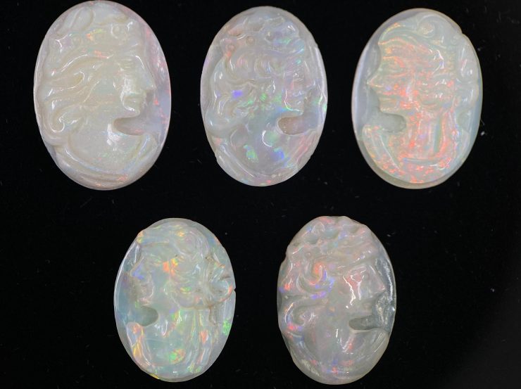 il fullxfull.3240858299 4t3b scaled Opal (Australia) Hand Carved Lady Head Oval Gemstones in Sizes from 10x8mm to 18x13mm for Jewellery Making