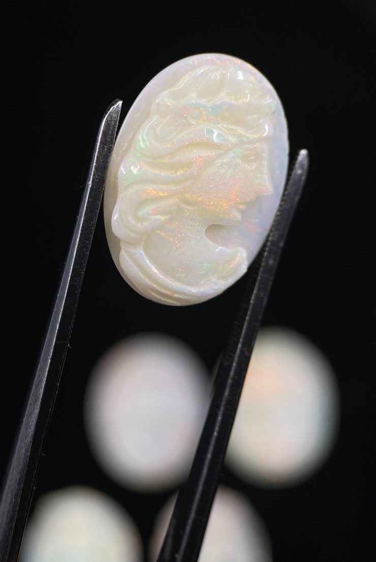 il fullxfull.3240914031 hh2b scaled Opal (Australia) Hand Carved Lady Head Oval Gemstones in Sizes from 10x8mm to 18x13mm for Jewellery Making