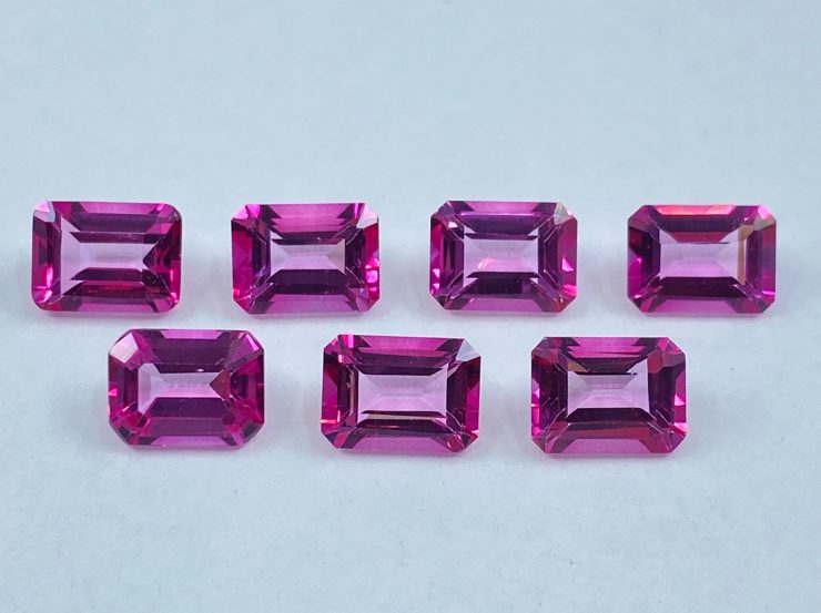 il fullxfull.3250315687 e5xh scaled Pink Topaz Faceted Octagon Shape Loose Gemstones In Assorted Sizes From 7x5mm To 10x8mm For Jewellery Making