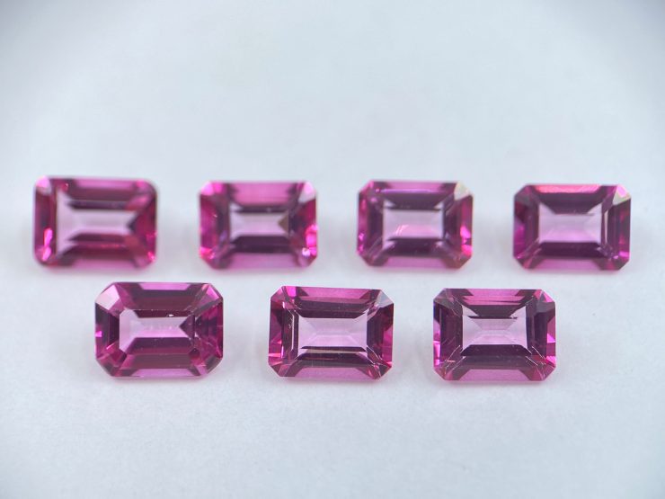 il fullxfull.3250315969 tdis scaled Pink Topaz Faceted Octagon Shape Loose Gemstones In Assorted Sizes From 7x5mm To 10x8mm For Jewellery Making