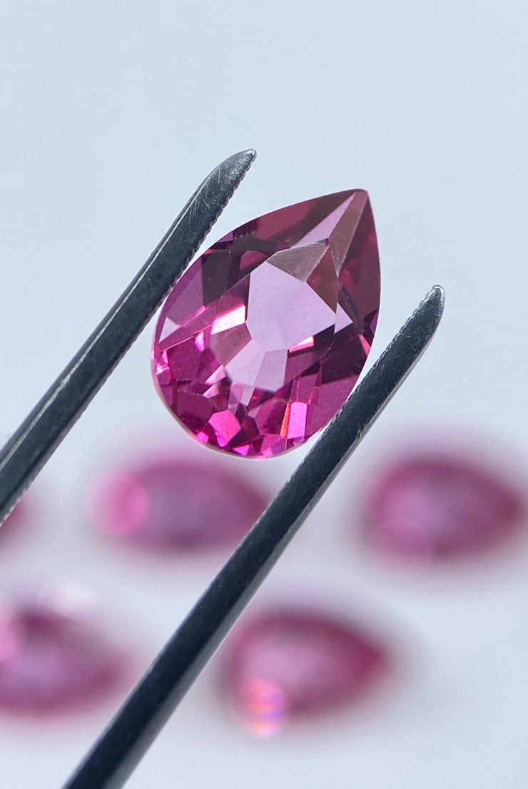 il fullxfull.3250327979 8ykn scaled 10 Pieces of Pink Topaz Faceted Pear Shape Loose Gemstones Available in 6x4mm for Jewellery Making