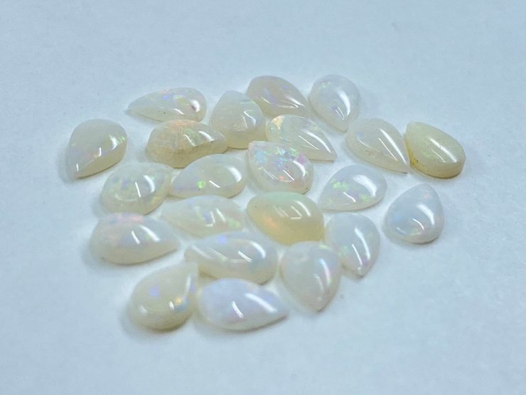 Opal (Australia) Cabochon Pear Shape Loose Gemstones in 5x3mm, 6x4mm and 14x8mm for Jewellery Making