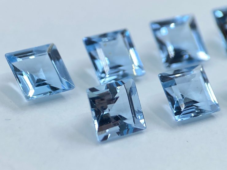 il fullxfull.3261871602 8uc0 scaled Aquamarine (Fine Quality) Faceted Square Loose Gemstones in Assorted Sizes from 2mm to 8mm for Jewellery Making