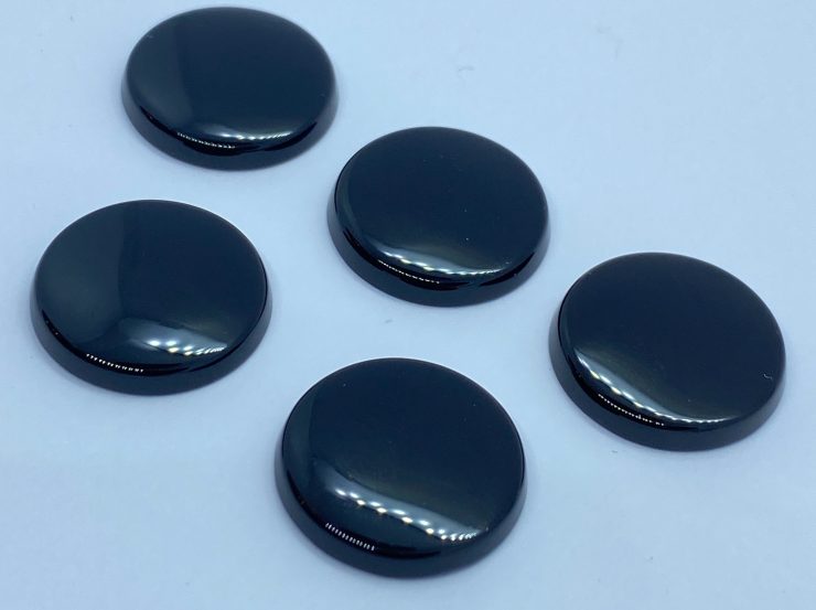 il fullxfull.3264548845 rcte scaled Black Onyx Single Bevel Buff Top (SBBT) Round Shape Loose Gemstones In Sizes Ranging From 7mm To 16mm For Jewellery Making