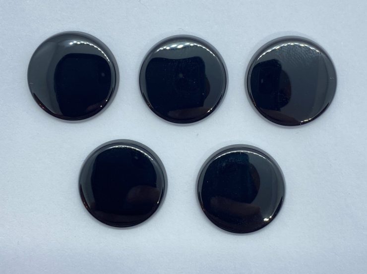 il fullxfull.3264548935 cebl scaled Black Onyx Single Bevel Buff Top (SBBT) Round Shape Loose Gemstones In Sizes Ranging From 7mm To 16mm For Jewellery Making