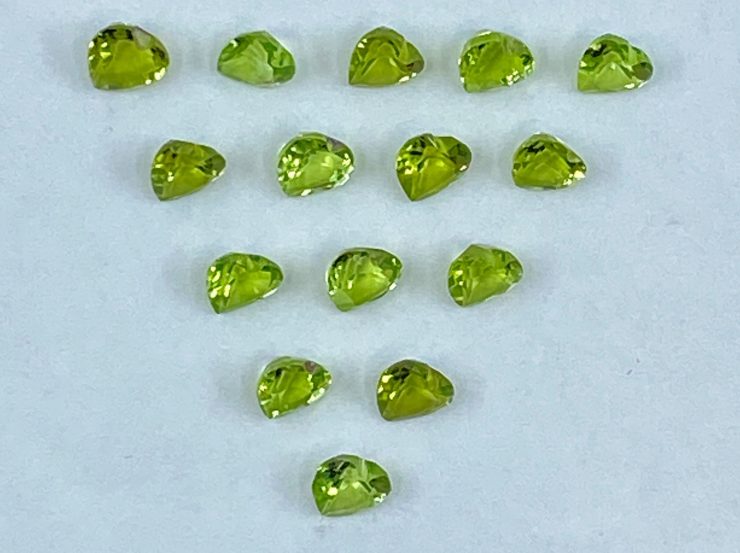 il fullxfull.3265866945 79t9 scaled Peridot Faceted Heart Shape Loose Gemstones In Sizes From 3mm To 8mm For Jewellery Making