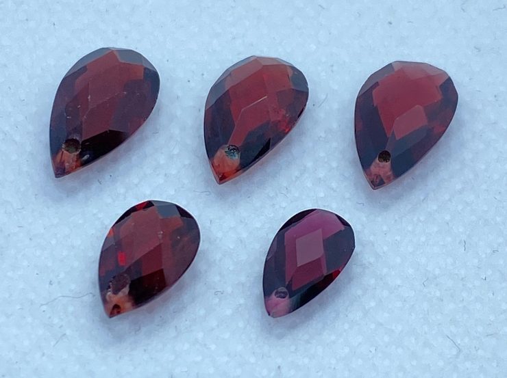 il fullxfull.3265972061 9qf1 scaled Garnet (Mozambique) Faceted Pear Shape Double-Sided Checker Board Gemstones with 1mm Hole in 11x7mm, 12x8mm, 14x8mm & 18x12mm