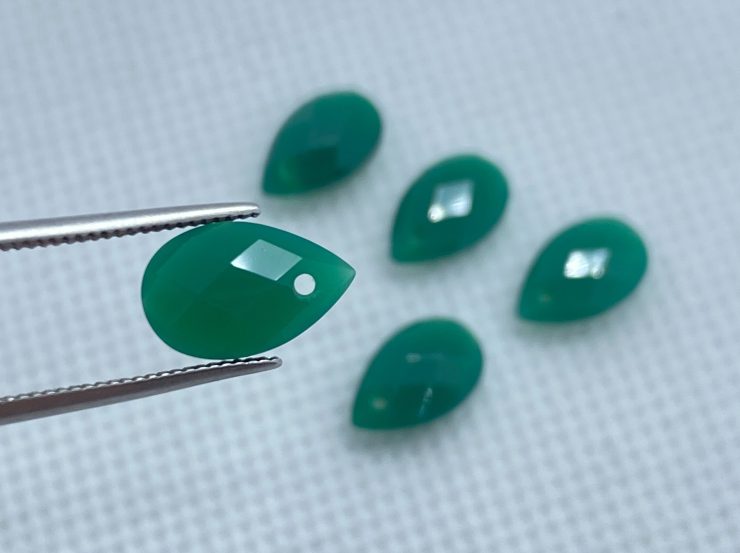 il fullxfull.3266191227 d4j6 scaled Green Agate Faceted Pear Shape Double-Sided Checker Board Cut With 1mm Hole In 9x7mm and 14x8mm For Jewellery Making