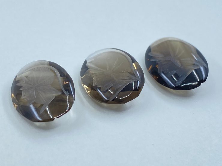 il fullxfull.3268560474 jwth scaled Smoky Quartz Roman Head Intaglio Oval Cabochon Gemstones in Assorted Sizes from 10x8mm to 30x22mm for Jewellery Making