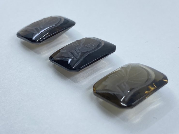 il fullxfull.3268575234 6zfo scaled Smoky Quartz Roman Head Intaglio Antique Shape Cabochon Gemstones in Assorted Sizes from 10x8mm to 25x18mm for Jewellery Making