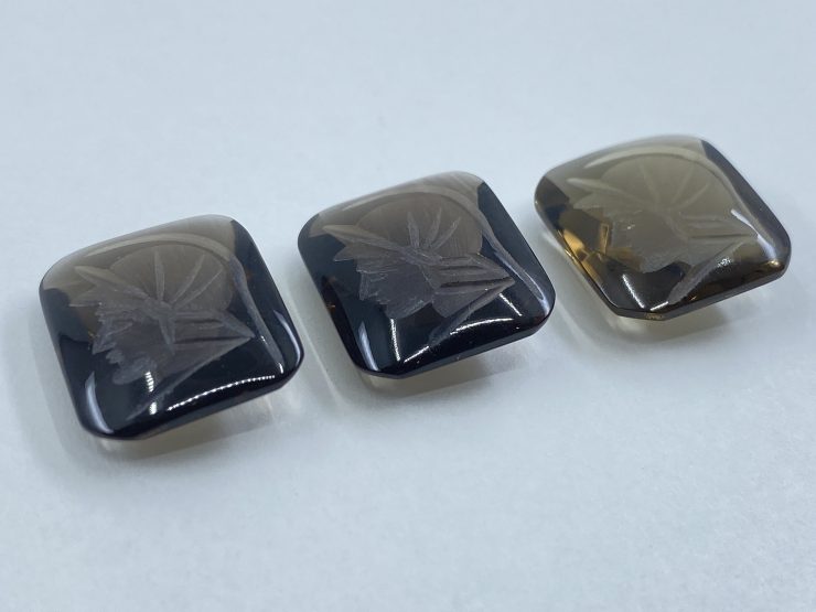 il fullxfull.3268575238 iwl3 scaled Smoky Quartz Roman Head Intaglio Antique Shape Cabochon Gemstones in Assorted Sizes from 10x8mm to 25x18mm for Jewellery Making