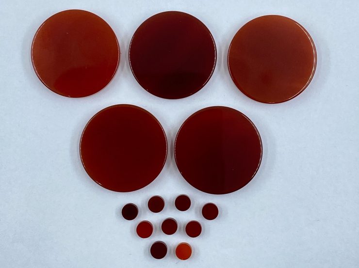 il fullxfull.3282526956 1crf scaled Carnelian Flat Straight Edge Round Shape Loose Gemstones in 4mm, 15mm, 22mm, 32.5mm 38mm & 50mm for Jewellery Making