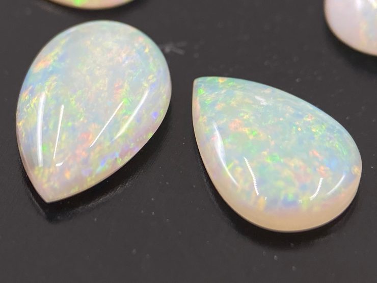 il fullxfull.3286847074 13x5 scaled Fine Opal (Australia) Cabochon Pear Shape Loose Gemstones in Assorted Sizes from 5x3mm to 15x6mm for Jewellery Making