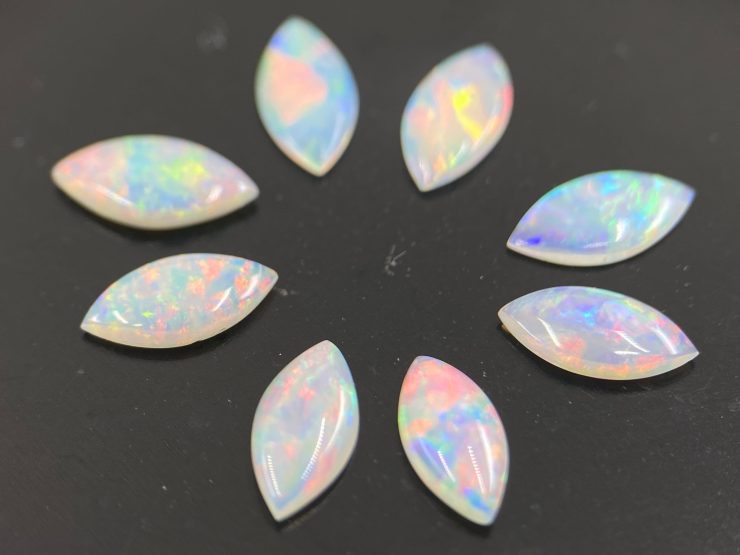 il fullxfull.3286894932 6rmq 1 scaled Fine Opal (Australia) Cabochon Marquise Shape Loose Gemstones in Assorted Sizes from 4x2mm to 12x6mm for Jewellery Making