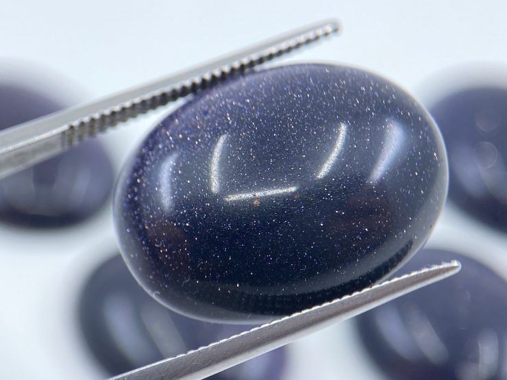 il fullxfull.3298979474 4cvi scaled Blue Goldstone Cabochon Oval Gemstones in Assorted Sizes from 20x15mm to 25x11mm for Jewellery Making