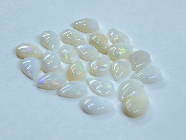 Opal (Australia) Cabochon Pear Shape Loose Gemstones in 5x3mm, 6x4mm and 14x8mm for Jewellery Making