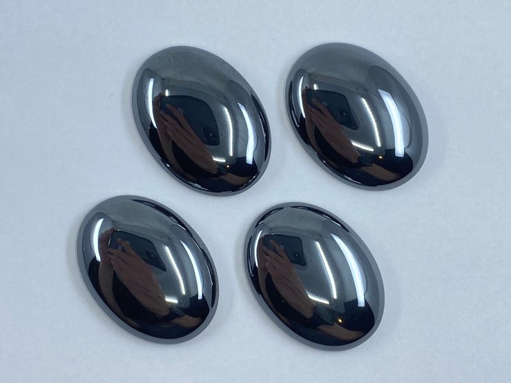 il fullxfull.3308781475 qfgp scaled Hematite Cabochon Oval Gemstones in Assorted Sizes from 5x3mm to 30x22mm for Jewellery Making