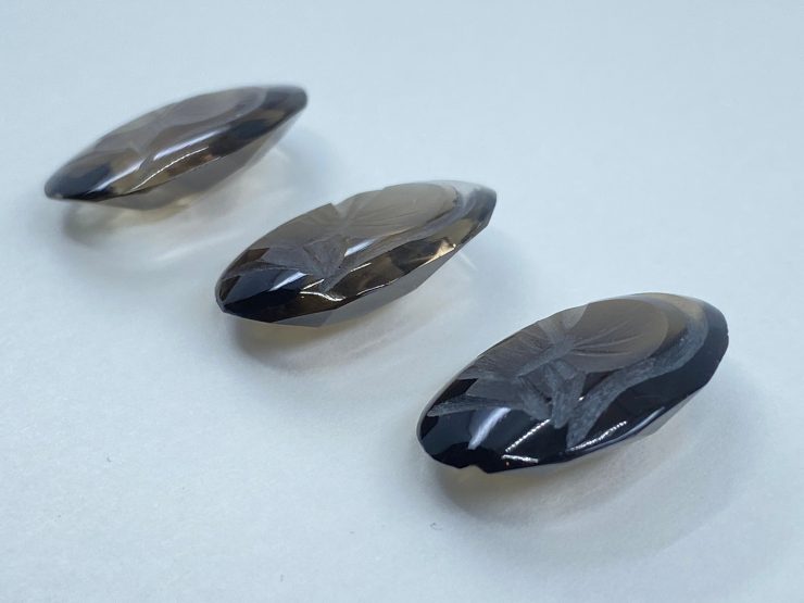 il fullxfull.3316242411 5nbn scaled Smoky Quartz Roman Head Intaglio Oval Cabochon Gemstones in Assorted Sizes from 10x8mm to 30x22mm for Jewellery Making