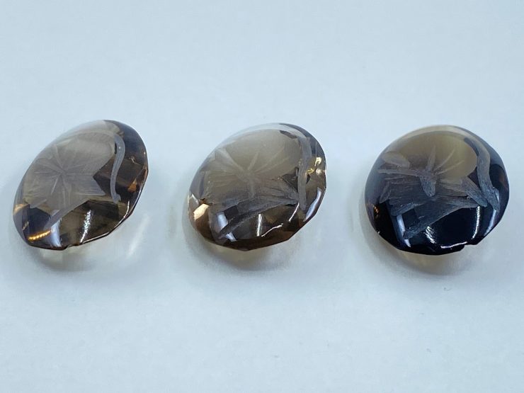 il fullxfull.3316244111 1ivn scaled Smoky Quartz Roman Head Intaglio Oval Cabochon Gemstones in Assorted Sizes from 10x8mm to 30x22mm for Jewellery Making