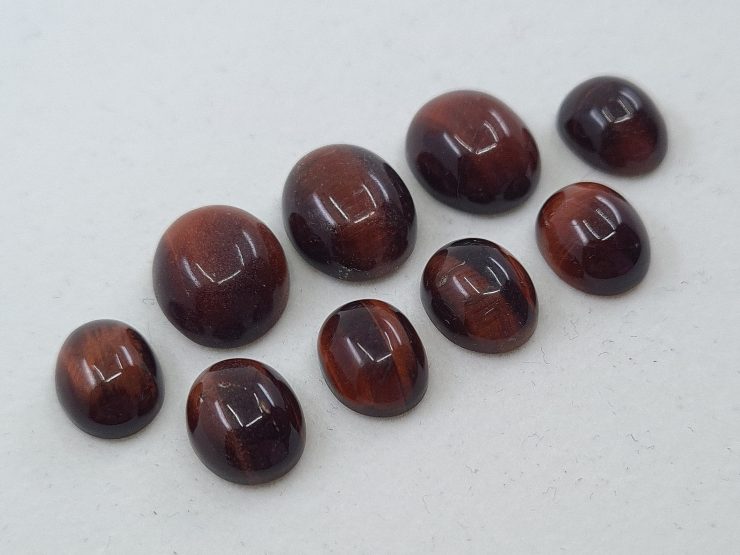 il fullxfull.3318453996 bupz scaled Red Tiger Eye Cabochon Oval Loose Gemstones in 10x8mm and 12x10mm for Jewellery Making