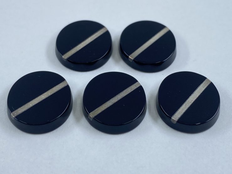 il fullxfull.3320054887 nt0e scaled Flat Black Onyx Oval SBBT Gemstones with 1 Real Sterling Silver Stripe in Assorted Sizes from 8x6mm to 14x12mm for Jewellery Making